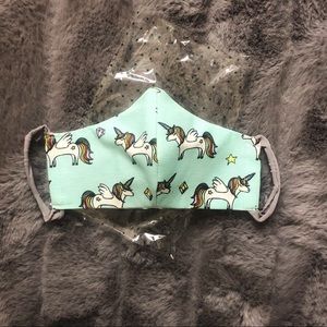 Unicorn Face Mask - Brand New